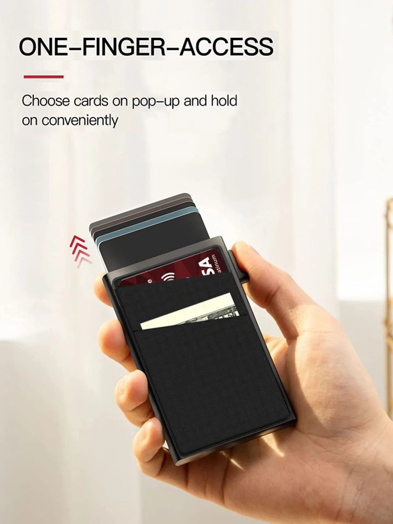 Urban Atlas Anti-theft Cards Protectors Card Holder Minimalist Smart Wallet RFID