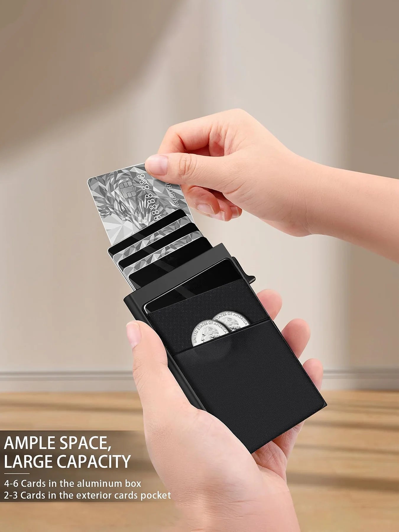 Urban Atlas Anti-theft Cards Protectors Card Holder Minimalist Smart Wallet RFID