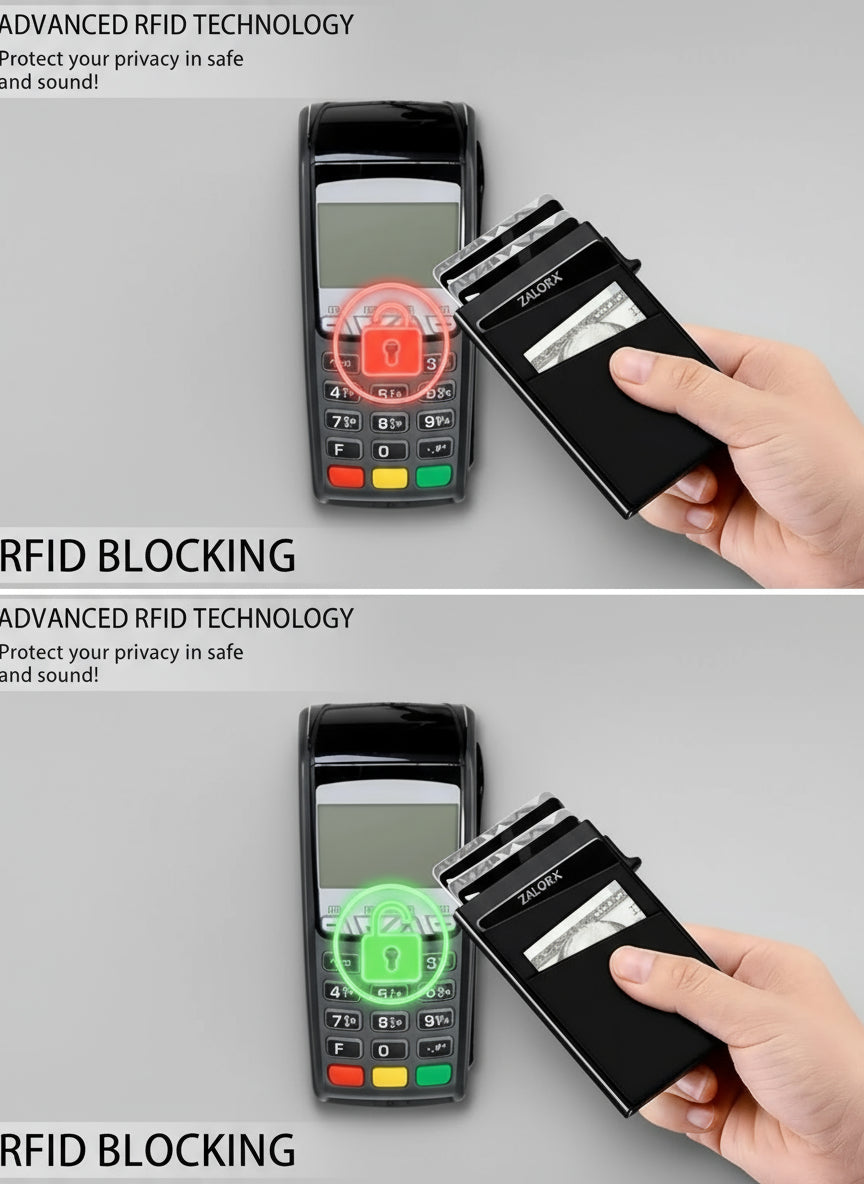 Urban Atlas Anti-theft Cards Protectors Card Holder Minimalist Smart Wallet RFID